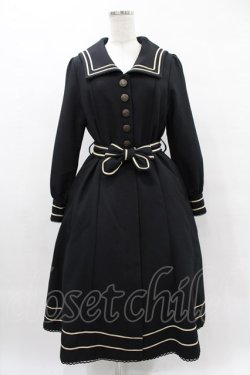 画像1: Innocent World / セーラーコートワンピース Ｍ/114.8cm丈 ブラック H-25-05-14-1030-IW-OP-NS-ZH