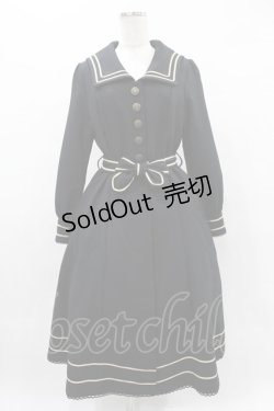 画像1: Innocent World / セーラーコートワンピース Ｍ/114.8cm丈 ブラック H-25-05-14-1030-IW-OP-NS-ZH