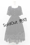axes femme / レース×シフォンドレス風ワンピース Free ブラック H-25-05-14-1031-AX-OP-NS-ZH