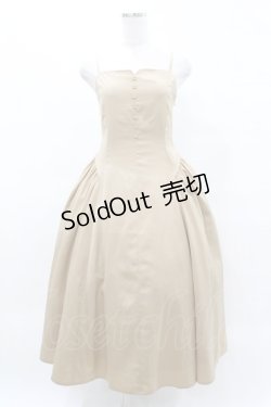 画像1: an another angelus / サイドギャザーキャミワンピース Free BEIGE H-25-05-14-1037-CA-TO-NS-ZH