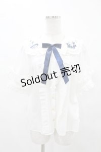 Amavel / Jerryfish Aquarium ブラウス Free オフ/ネイビー H-25-05-14-1049-CA-BL-NS-ZH