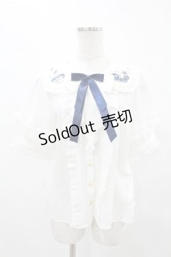 画像1: Amavel / Jerryfish Aquarium ブラウス Free オフ/ネイビー H-25-05-14-1049-CA-BL-NS-ZH