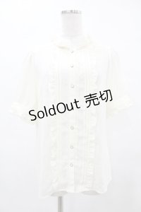 axes femme / カメオ付アンティークブラウス L アイボリー H-25-05-14-1052-AX-BL-NS-ZH