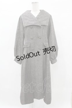 画像1: axes femme / セーラー襟クラシカルコート Free ブラウン H-25-05-14-1060-AX-CO-NS-ZT-C029