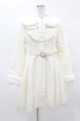 Amavel / パールベルト付ヨークフリルコート Free オフ H-25-05-14-1061-CA-CO-NS-ZT-C040