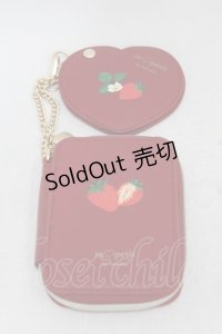 m petit by misako / AMハートミラーツキポーチ  レッド H-25-05-14-1008-LO-ZA-NS-ZH