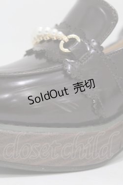 画像4: axes femme POETIQUE / パールローファーパンプス L（24.5cm相当） ブラウン H-25-05-14-1001-AX-SH-NS-ZH