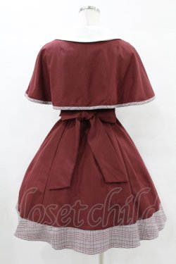 画像2: Amavel / 小さなマルシェの探偵ケープワンピース Free ボルドー H-25-05-14-1020-CA-OP-NS-ZH