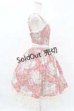 画像3: metamorphose / 和柄シャーリングジャンパースカート Free エンジ H-25-05-14-1025-ME-OP-NS-ZH