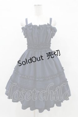 画像1: Physical Drop / リボンジャンパースカート Free ネイビー H-25-05-14-1026-LO-OP-NS-ZH