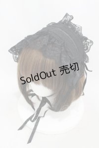 metamorphose / ラッセルレースヘッドドレス  ブラック H-25-05-14-1003-ME-AC-NS-ZH