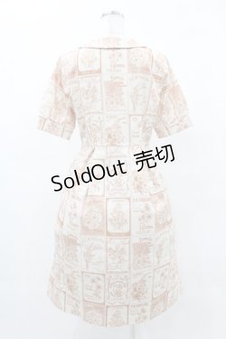 画像2: Fi.n.t / フラワーシードパッケージ柄開衿ワンピース Free L/ORANGE H-25-05-14-1028-CA-OP-NS-ZH
