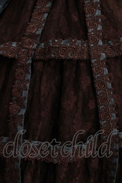 画像4: h.NAOTO / Deep Green Rose Bird Cage Dress  ブラック×グリーン H-25-05-14-001-HN-OP-KB-ZH