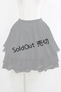 MIHO MATSUDA / レースフリルスカート  黒 H-25-05-14-015-GO-SK-KB-ZH