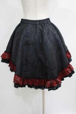 画像3: Qutie Frash / 2022-黒華-パニエスカート  黒×赤 H-25-05-14-018-QU-SK-KB-ZH