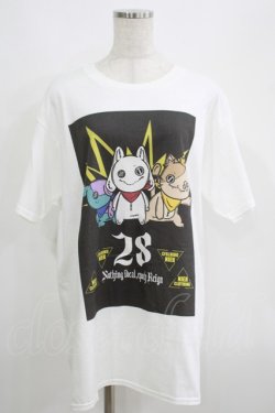 画像1: NieR Clothing / プリント半袖CUTSEW  白 H-25-05-15-032-PU-TO-KB-ZH