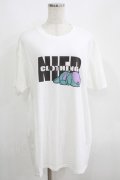 NieR Clothing / プリントCOTTON CUTSEW XL 白 H-25-05-15-035-PU-TO-KB-ZH