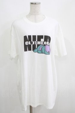 画像1: NieR Clothing / プリントCOTTON CUTSEW XL 白 H-25-05-15-035-PU-TO-KB-ZH