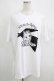 画像1: NieR Clothing / プリント半袖CUTSEW XL 白 H-25-05-15-037-PU-TO-KB-ZH (1)