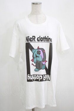 画像1: NieR Clothing / プリント半袖CUTSEW XL 白 H-25-05-15-040-PU-TO-KB-ZH