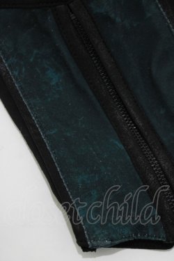 画像4: Ozz Croce / クロス刺繍シュラグ  黒×緑 H-25-05-15-041-OO-TO-KB-ZH