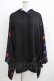 画像1: NieR Clothing / 着物風袖フードシャツ  黒 H-25-05-15-044-PU-BL-KB-ZH (1)