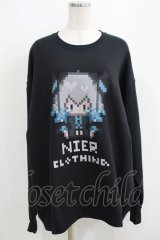 NieR Clothing / プリントSWEAT  XL 黒 H-25-05-15-047-PU-TO-KB-ZH