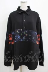 NieR Clothing / 切替長袖トップス  黒 H-25-05-15-049-PU-TO-KB-ZH