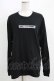 画像1: NieR Clothing / BOX LOGO BLACK CUTSEW M 黒 H-25-05-15-050-PU-TO-KB-ZH (1)