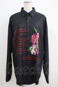 NieR Clothing / プリントロングシャツ  黒 H-25-05-15-051-PU-BL-KB-ZH