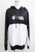 NieR Clothing / プリントプルパーカー  黒×白 H-25-05-15-052-PU-TO-KB-ZH