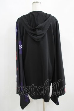 画像3: NieR Clothing / 着物風袖ZIPパーカー  黒 H-25-05-15-055-PU-TO-KB-ZH