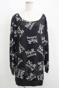 NieR Clothing / プリントトップス  黒ロゴ H-25-05-15-056-PU-BL-KB-ZH