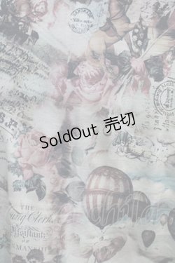 画像4: Ozz oneste / フロント編上プリントワンピース  ブルー H-25-08-10-028-OO-OP-KB-ZH