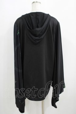 画像3: NieR Clothing / STRETCH PULLOVER着物風袖【和柄漢字】  黒 H-25-05-15-058-PU-TO-KB-ZH