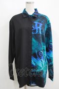 NieR Clothing / 切替長袖シャツ  黒 H-25-05-15-059-PU-BL-KB-ZH