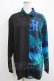 画像1: NieR Clothing / 切替長袖シャツ  黒 H-25-05-15-059-PU-BL-KB-ZH (1)
