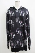 NieR Clothing / プリントプルパーカー  黒 H-25-05-15-060-PU-TO-KB-ZH