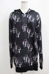NieR Clothing / プリントプルパーカー  黒 H-25-05-15-060-PU-TO-KB-ZH