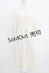 Rozen Kavalier / レースフリルワンピース  アイボリー H-25-05-15-006-OO-OP-KB-ZH