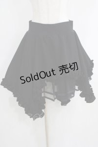 Na+H / ecショートパンツ付きパニエスカート  黒 H-25-05-15-063-PU-PA-KB-ZH