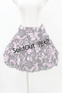 Angelic Pretty / ラッピングリボンフリルスカート Free ブラック H-25-05-15-1031-AP-SK-NS-ZH