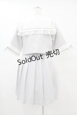 画像2: DearMyLove / レースフリルリボン学園ワンピース LL グレー H-25-05-15-1038-EL-OP-NS-ZH
