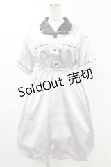 Ank Rouge / ボウリングシャツワンピース M ラベンダー H-25-05-15-1040-CA-OP-NS-ZH