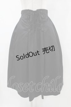 画像1: axes femme / レースアップスカート M ブラック H-25-05-15-1044-AX-SK-NS-ZH