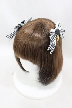 画像1: BABY,THE STARS SHINE BRIGHT / うさくみゃちゃんのLovely Cafe リボンコーム  ブラック H-25-05-15-1006-BA-AC-NS-ZH