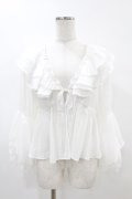 axes femme / レース袖フリルボレロ Free オフ H-25-05-15-1047-AX-TO-NS-ZH