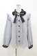 画像1: DearMyLove / レース重ねハートリボンフリルブラウス 3L サックス H-25-05-15-1050-EL-BL-NS-ZH (1)