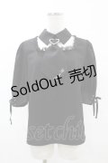 Jamie エーエヌケー / ハートバックルネクタイブラウス M ブラック H-25-05-15-1056-LO-BL-NS-ZH