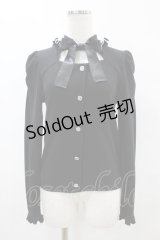 Ank Rouge / ビジューリボントップス M ブラック H-25-05-15-1059-CA-TO-NS-ZH